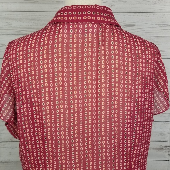 Worthington Ruffle Spotted Blouse - Picture 4 of 8